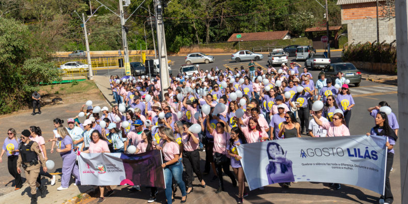 Prefeitura e Câmara se unem pelo fim da violência contra as mulheres na ‘Caminhada do Agosto Lilás’