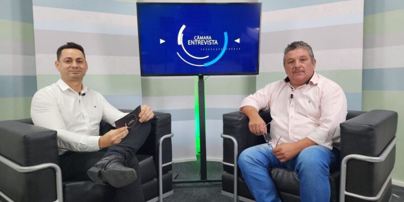PRESIDENTE DA CÂMARA, SIDNEY SOARES CARVALHO PARTICIPA DO CÂMARA ENTREVISTA