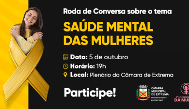 CÂMARA E PROCURADORIA PROMOVEM DEBATE SOBRE SAÚDE MENTAL DAS MULHERES
