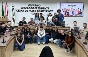 ALUNOS DO SENAI PARTICIPAM DO PROJETO “CÂMARA DE PORTAS ABERTAS”