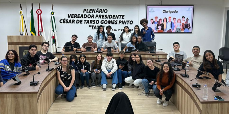 ALUNOS DO SENAI PARTICIPAM DO PROJETO “CÂMARA DE PORTAS ABERTAS”