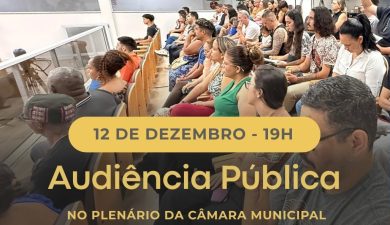 PLANO DE MOBILIDADE URBANA É TEMA DE AUDIÊNCIA PÚBLICA NA CÂMARA