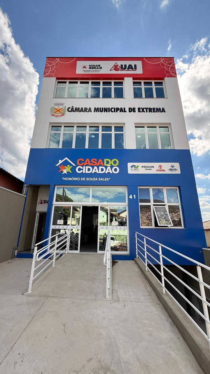 UAI EXTREMA ATENDE EM NOVO ENDEREÇO REUNINDO SERVIÇOS ESSENCIAIS NA NOVA SEDE DA CASA DO CIDADÃO