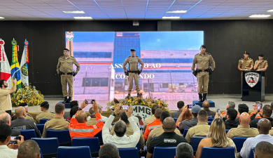 TROCA DE COMANDO DO 59º BPMMG FORTALECE UNIÃO DAS FORÇAS DE SEGURANÇA E PODER PÚBLICO
