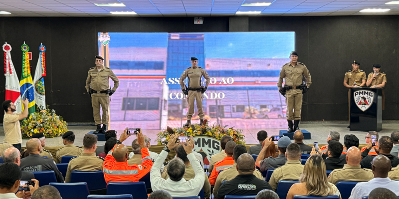TROCA DE COMANDO DO 59º BPMMG FORTALECE UNIÃO DAS FORÇAS DE SEGURANÇA E PODER PÚBLICO